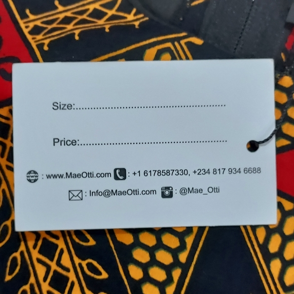 Mae Otti Navy Yellow Red Print High Low Dress - Picture 8 of 15